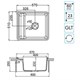 AQUATON Кухонная мойка Беллис 57 Серый (1A724932BS230) 1A724932BS230 - фото 310753