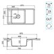 AQUATON Кухонная мойка Беллис 87 Латте (1A724832BS260) 1A724832BS260 - фото 310779