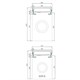 AQUATON Раковина Рейн 60 на стиральную машину, графит (1A72103KRW210) 1A72103KRW210 - фото 310877