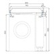 AQUATON Раковина Рейн 80 L на стиральную машину, графит (1A72113KRW210) 1A72113KRW210 - фото 310885