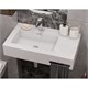 AQUATON Раковина Квадро Про 80 L, левая, белая (1A734431QA01L) 1A734431QA01L - фото 310896