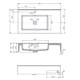 AQUATON Раковина Квадро Про 80 L, левая, белая (1A734431QA01L) 1A734431QA01L - фото 310898