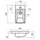 AQUATON Мебельная раковина Миранда 40 (1WH302500) 1WH302500 - фото 310980