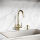 SANCOS Смеситель для кухни Taper с возможностью подключения фильтра для воды, цвет брашированное золото, арт. SC4012BG SC4012BG