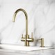 SANCOS Смеситель для кухни Taper с возможностью подключения фильтра для воды, цвет брашированное золото, арт. SC4012BG SC4012BG