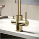 SANCOS Смеситель для кухни Vela с возможностью подключения фильтра для воды, брашированное золото, арт. SC4013BG SC4013BG