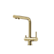 SANCOS Смеситель для кухни Foster с возможностью подключения фильтра для воды, брашированное золото, арт. SC4013BG SC4014BG