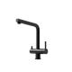 SANCOS Смеситель для кухни Spin с поворотным и вытяжным изливом, c краном для фильтрованной воды, цвет черный матовый, арт. SC4015MB SC4015MB