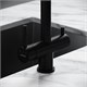 SANCOS Смеситель для кухни Spin с поворотным и вытяжным изливом, c краном для фильтрованной воды, цвет черный матовый, арт. SC4015MB SC4015MB