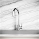 SANCOS Смеситель для кухни из нержавеющей стали Stainless, с поворотным R изливом, арт SC12001SS SC12001SS