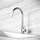 SANCOS Смеситель для кухни из нержавеющей стали Stainless, с поворотным R изливом, арт SC12001SS SC12001SS