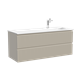 SANCOS Тумба подвесная Snob R правая 1195х445х500, c двумя ящиками оснащенными доводчиками скрытого монтажа с системой Soft close (плавного закрывания) , Beige Soft, арт.SNR120RCE SNR120RCE