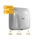 PUFF Электросушитель для рук "Puff-8800C" New, антивандальный, хром,1,8 кВт 1401.392 - фото 312260