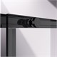 VINCEA Slim-N Душевой уголок прямоугольный размер 100x90 см, двери раздвижные, профиль - черный / стекло - прозрачное VSS-4SN9010CLB - фото 315229