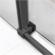 VINCEA Slim Soft Душевой уголок прямоугольный размер 130x80 см, двери раздвижные, профиль - вороненая сталь / стекло - прозрачное VSR-1SS8013CLGM - фото 316691