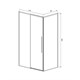 VINCEA Slim-N Душевой уголок прямоугольный размер 110x80 см, двери раздвижные, профиль - черный / стекло - тонированное VSR-4SN8011CGB