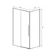 VINCEA Slim-N Душевой уголок прямоугольный размер 120x90 см, двери раздвижные, профиль - черный / стекло - тонированное VSR-4SN9012CGB