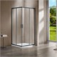 VINCEA Garda Душевой уголок прямоугольный размер 120x80 см, двери раздвижные, профиль - вороненая сталь / стекло - прозрачное VSS-1G8012CLGM