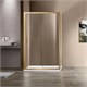 VINCEA Garda Душевой уголок прямоугольный размер 130x90 см, двери раздвижные, профиль - брашированное золото / стекло - прозрачное VSR-1G9013CLG