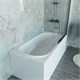 VINCEA Ванна акриловая VBT-2A150-LG с ножками 1500*750*470, пристенная, цвет белый VBT-2A150-LG - фото 318968