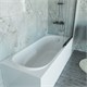 VINCEA Ванна акриловая VBT-2A170-LG с ножками 1700*750*480, пристенная, цвет белый VBT-2A170-LG - фото 318977