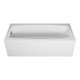 VINCEA Ванна акриловая VBT-2S170-LG с ножками 1700*750*440, пристенная, цвет белый VBT-2S170-LG - фото 319073