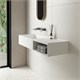 VINCEA Раковина из искусственного камня VWB-6S112MW, 1200*400*200, подвесная, цвет белый матовый VWB-6S112MW - фото 319198