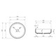 VINCEA Раковина прозрачная VBS-6T16B, 450*450*130, накладная, цвет черный VBS-6T16B - фото 319234