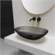 VINCEA Раковина прозрачная VBS-6T12B, 540*360*150, накладная, цвет черный VBS-6T12B - фото 319243