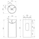 VINCEA Раковина из искусственного камня VBS-6SP01MW, 400*400*850, напольная, цвет белый матовый VBS-6SP01MW - фото 319259