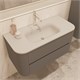 VINCEA База под раковину Alto 1000 подвесная, 2 выкатных ящика soft close, светло-серый матовый VMC-4A100MLG - фото 319708