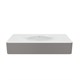 VINCEA Раковина Caprise VCB-4CA100MWLG, Corian, цвет белый матовый + светло-серый матовый VCB-4CA100MWLG - фото 319753