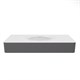 VINCEA Раковина Caprise VCB-4CA120MWG, Corian, цвет белый матовый + серый матовый VCB-4CA120MWG - фото 319757
