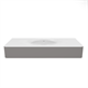 VINCEA Раковина Caprise VCB-4CA120MWLG, Corian, цвет белый матовый + светло-серый матовый VCB-4CA120MWLG - фото 319761