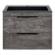 VINCEA База под раковину Chiara 2D 600 подвесная, 2 выкатных ящика soft-close, G.Stone VMC-2C2600GS - фото 319875