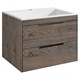 VINCEA База под раковину Chiara 2D 600 подвесная, 2 выкатных ящика soft-close, R.Oak VMC-2C2600RO - фото 319895