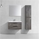 VINCEA База под раковину Chiara 2D 800 подвесная, 2 выкатных ящика soft-close, G.Stone VMC-2C2800GS - фото 319937