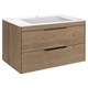 VINCEA База под раковину Chiara 2D 800 подвесная, 2 выкатных ящика soft-close, N.Oak VMC-2C2800NO - фото 319951