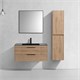 VINCEA База под раковину Chiara 2D 1000 подвесная, 2 выкатных ящика soft-close, N.Oak VMC-2C2100NO - фото 320002