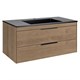 VINCEA База под раковину Chiara 2D 1000 подвесная, 2 выкатных ящика soft-close, N.Oak VMC-2C2100NO - фото 320004