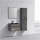 VINCEA База под раковину Chiara 600 подвесная, 1 выкатной ящик soft-close, G.Stone VMC-2C600GS - фото 320059
