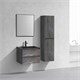 VINCEA База под раковину Luka 600 подвесная, 2 выкатных ящика soft-close, G.Stone VMC-2L600GS - фото 320224