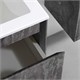 VINCEA База под раковину Luka 600 подвесная, 2 выкатных ящика soft-close, G.Stone VMC-2L600GS - фото 320225