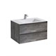 VINCEA База под раковину Luka 800 подвесная, 2 выкатных ящика soft-close, G.Stone VMC-2L800GS - фото 320282