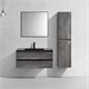 VINCEA База под раковину Luka 1000 подвесная, 2 выкатных ящика soft-close, G.Stone VMC-2L100GS - фото 320338