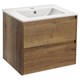 VINCEA База под раковину Gio 600 подвесная, 2 выкатных ящика soft-close, T.Oak VMC-2G600TO - фото 320386