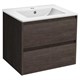 VINCEA База под раковину Gio 600 подвесная, 2 выкатных ящика soft-close, R.Oak VMC-2G600RO - фото 320393