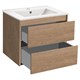 VINCEA База под раковину Gio 600 подвесная, 2 выкатных ящика soft-close, N.Oak VMC-2G600NO - фото 320398