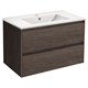 VINCEA База под раковину Gio 800 подвесная, 2 выкатных ящика soft-close, R.Oak VMC-2G800RO - фото 320436