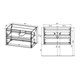 VINCEA База под раковину Gio 800 подвесная, 2 выкатных ящика soft-close, R.Oak VMC-2G800RO - фото 320438